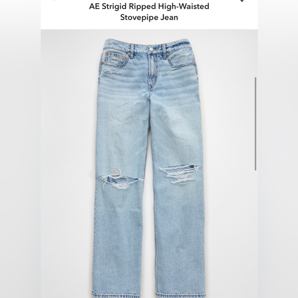 American Eagle Outfitters Blue Straight Leg Jeans